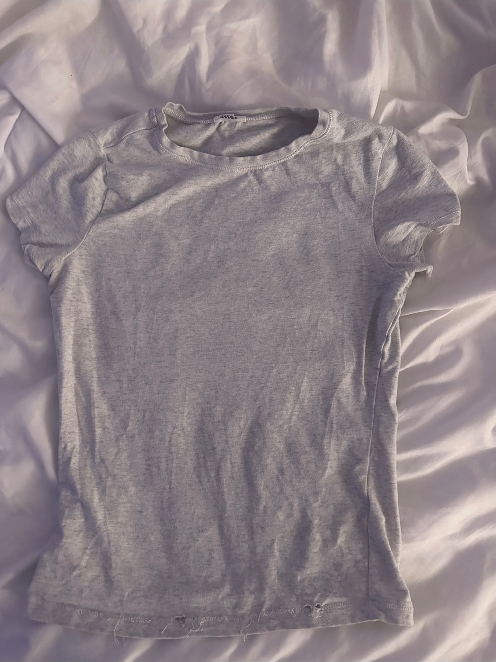 Garage Heather Gray Short Sleeve Crew Tee